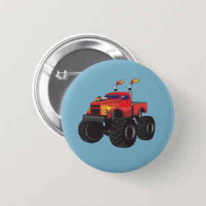 Monster truck pin button