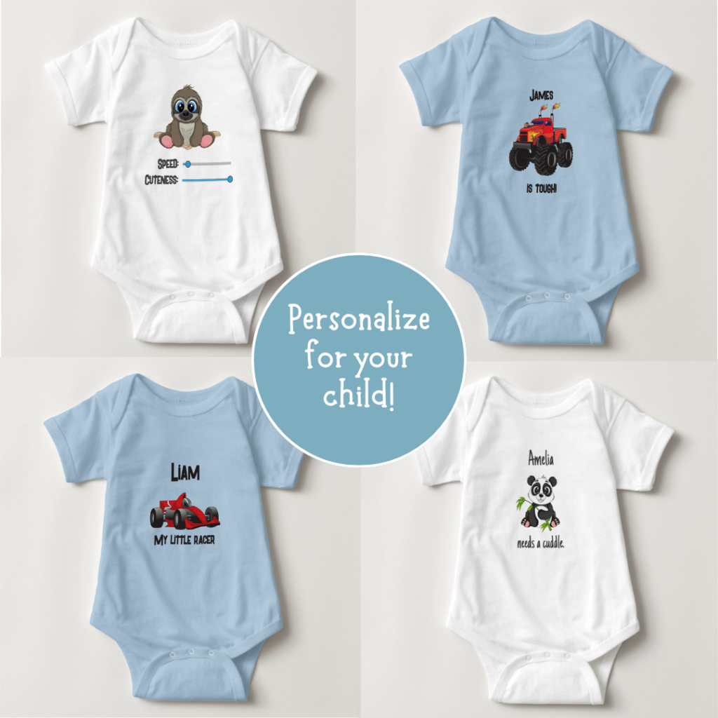 Baby bodysuits for boys and girls