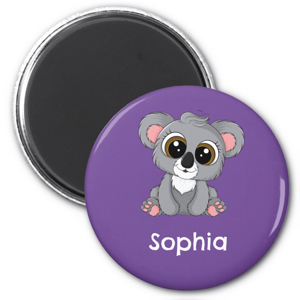 Koala magnet with name