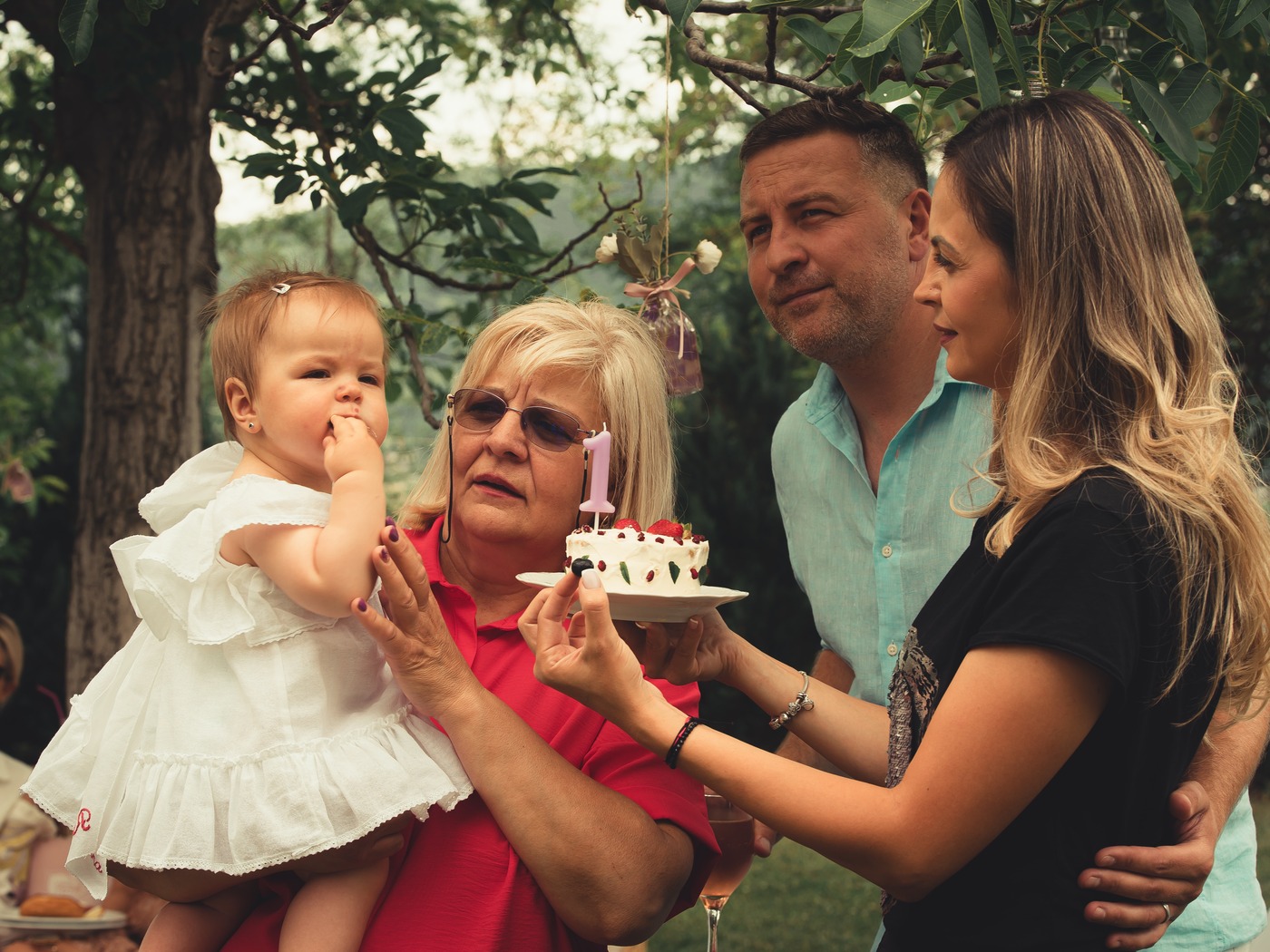 First birthday party outdoors